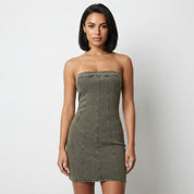 Imogen Baxter | Strapless Denim Mini Dress For Women