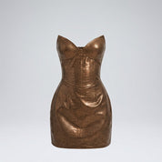 Imogen Sheath | Crocodile-Textured Mini Dress For Women