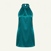 Imogen Walker | Satin Halter-Neck Midi Dress For Women