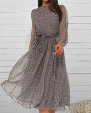 Isabelle Monroe | Polka Dot Midi Dress For Women