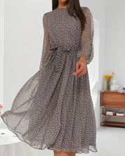 Isabelle Monroe | Polka Dot Midi Dress For Women