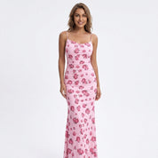 Isabelle Monroe | Floral Cowl Neck Midi Dress For Women