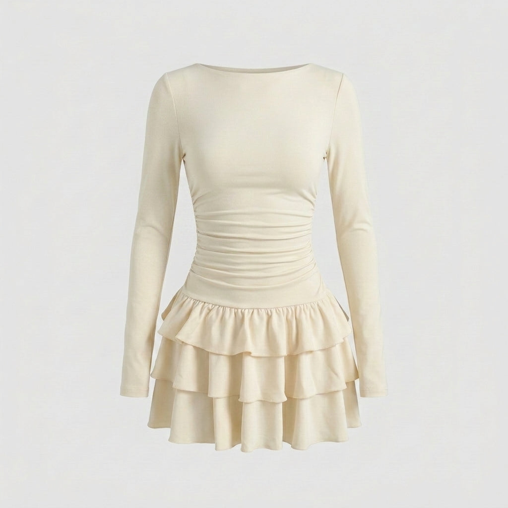 Jade King | Ruffle Hem Sheath Mini Dress For Women