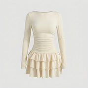 Jade King | Ruffle Hem Sheath Mini Dress For Women
