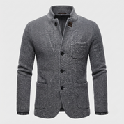 James Whitfield | Retro Wool-Blend Cardigan Jacket For Men