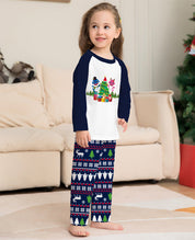 Jolly Tide | Navy Shark Tree Print Christmas Pyjamas Unisex & Family