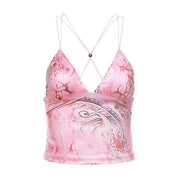 Freya Langston | Butterfly Print Crop Top For Women