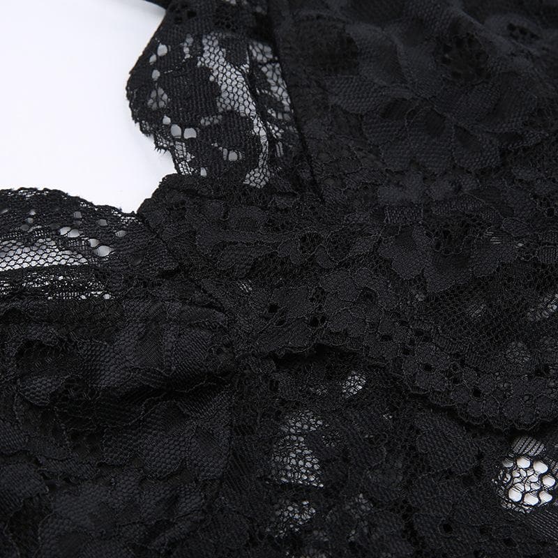 Freya Nolan | Lace Backless Cami Crop Top For Women