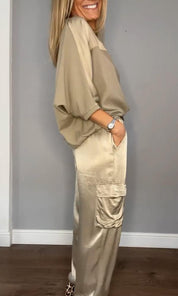 Alessandra Ricci | Satin Lounge Set For Women