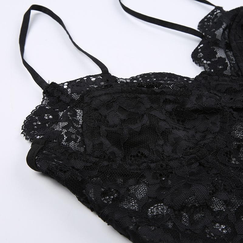 Freya Nolan | Lace Backless Cami Crop Top For Women