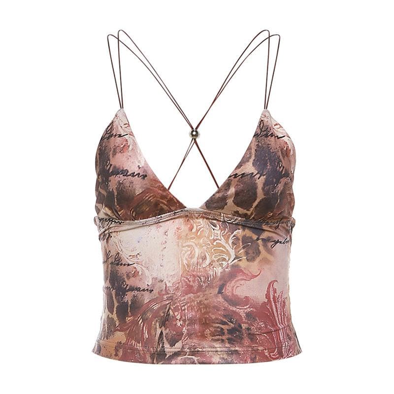 Freya Langston | Butterfly Print Crop Top For Women