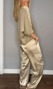 Alessandra Ricci | Satin Lounge Set For Women