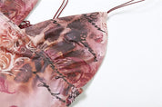 Freya Langston | Butterfly Print Crop Top For Women