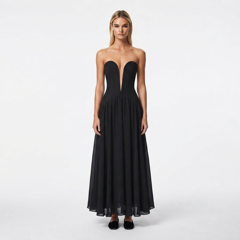 Keira Lambert | Deep V Formal Dress For Women