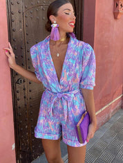 Luca Bellini | Printed Playsuit For Women