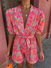 Luca Bellini | Printed Playsuit For Women