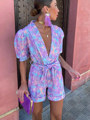 Luca Bellini | Printed Playsuit For Women