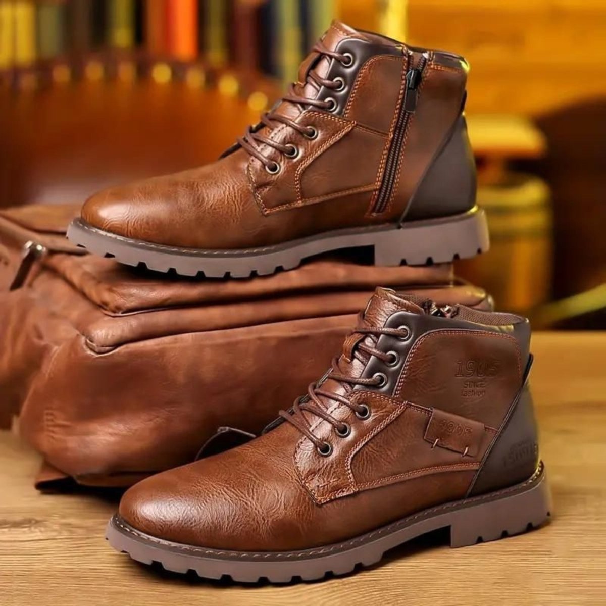 Marco Bellini | Premium Leather Combat Boots For Men
