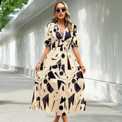 Talia Sutcliffe | Abstract Print Summer Dress For Women
