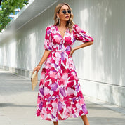 Talia Sutcliffe | Abstract Print Summer Dress For Women