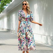 Talia Sutcliffe | Abstract Print Summer Dress For Women