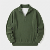 Liam Robertson | Ribbed Corduroy Quarter-Zip Sweatshirt For Men