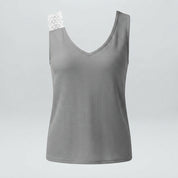 Lily Harris | Waffle Knit Lace-Trim Tank Top For Women