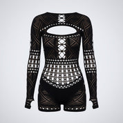 Lily Wilson | Sheer Hollow-Out Jumpsuit For Women