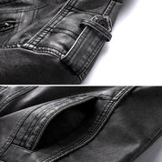Marcus Bellini | Vintage Leather Utility Jacket For Men