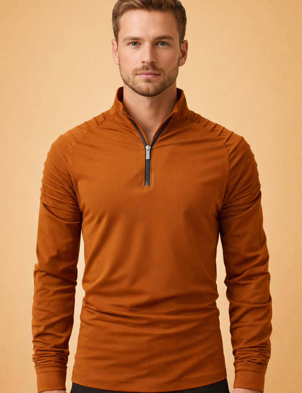 Marco Bellini | Performance Zip Neck Long Sleeve For Men
