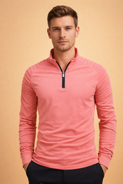 Marco Bellini | Performance Zip Neck Long Sleeve For Men
