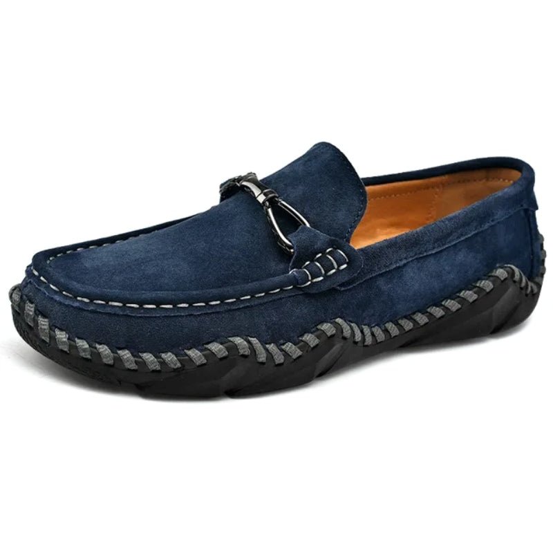 Callum Sinclair | Suede Buckle Loafers For Men
