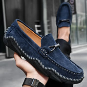 Callum Sinclair | Suede Buckle Loafers For Men