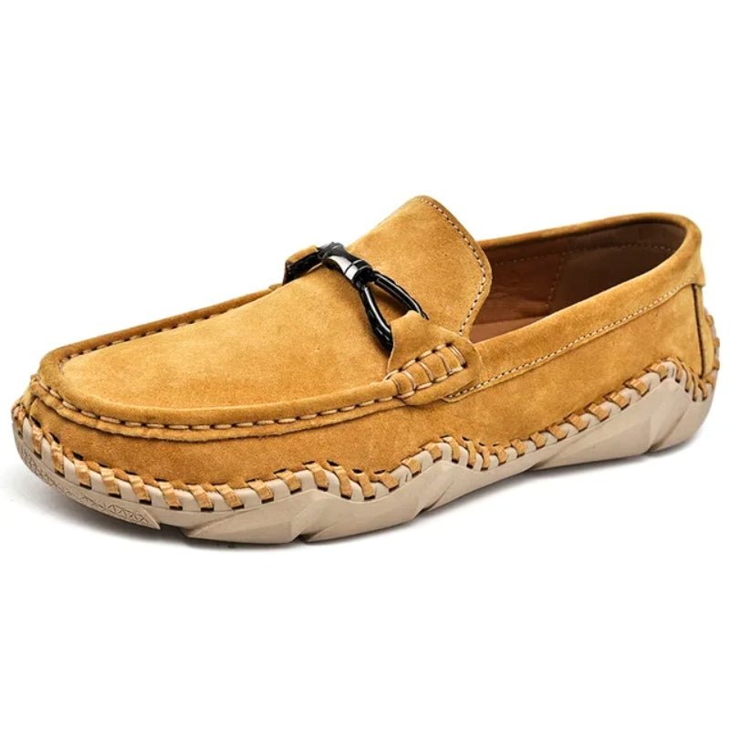 Callum Sinclair | Suede Buckle Loafers For Men