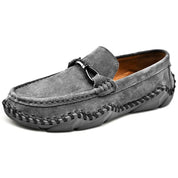Callum Sinclair | Suede Buckle Loafers For Men