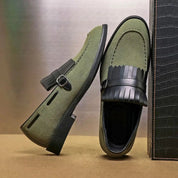 Toby Wilson | Kiltie Fringe Buckle Loafers For Men