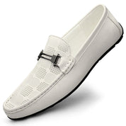 Ethan Brown | Patterned Slip-On Loafers For Men