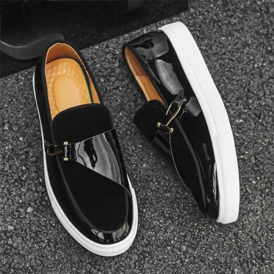 Nathan Kelly | Platform Two-Tone Loafers For Men