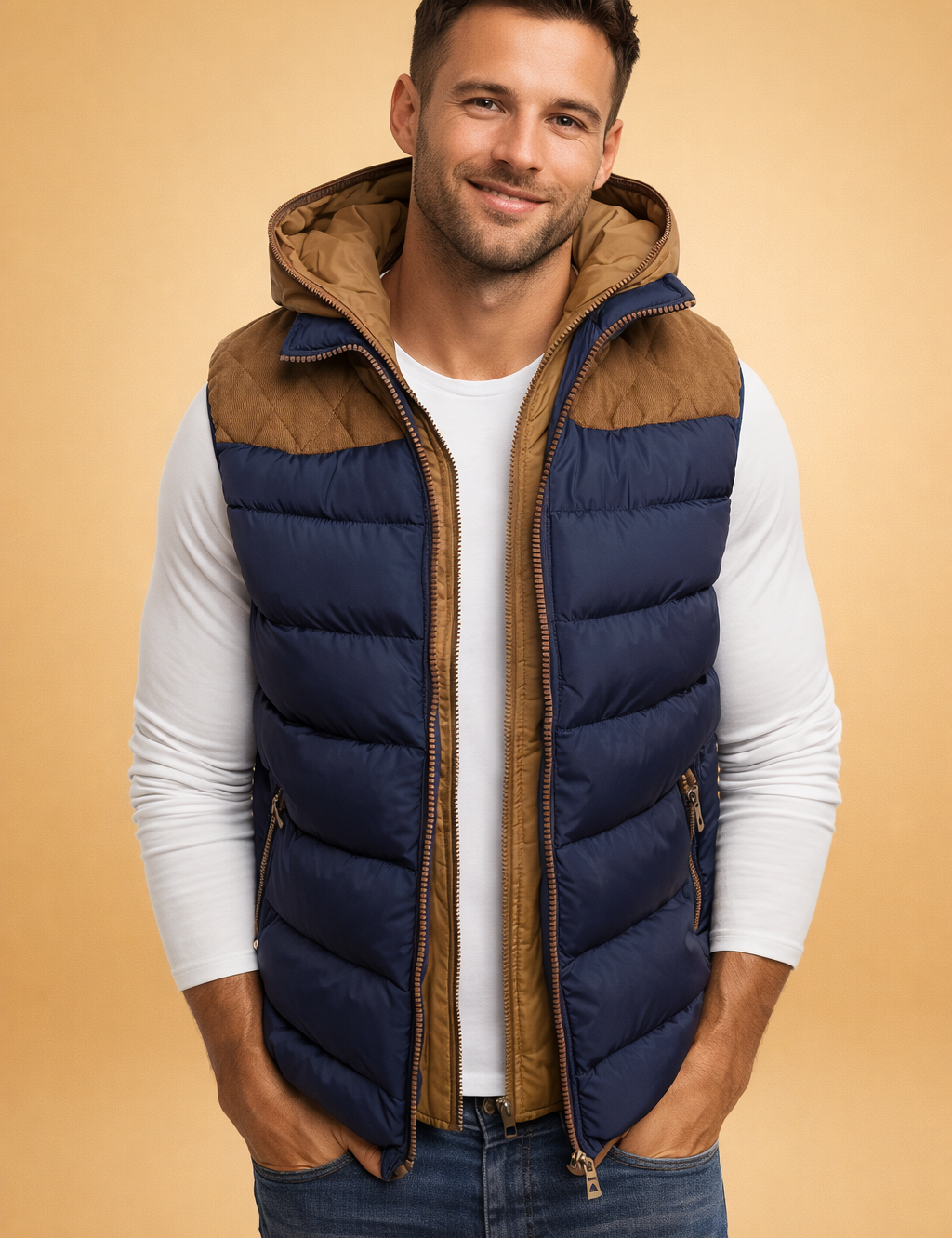 Luca Moretti | Luxury Puffer Vest For Men