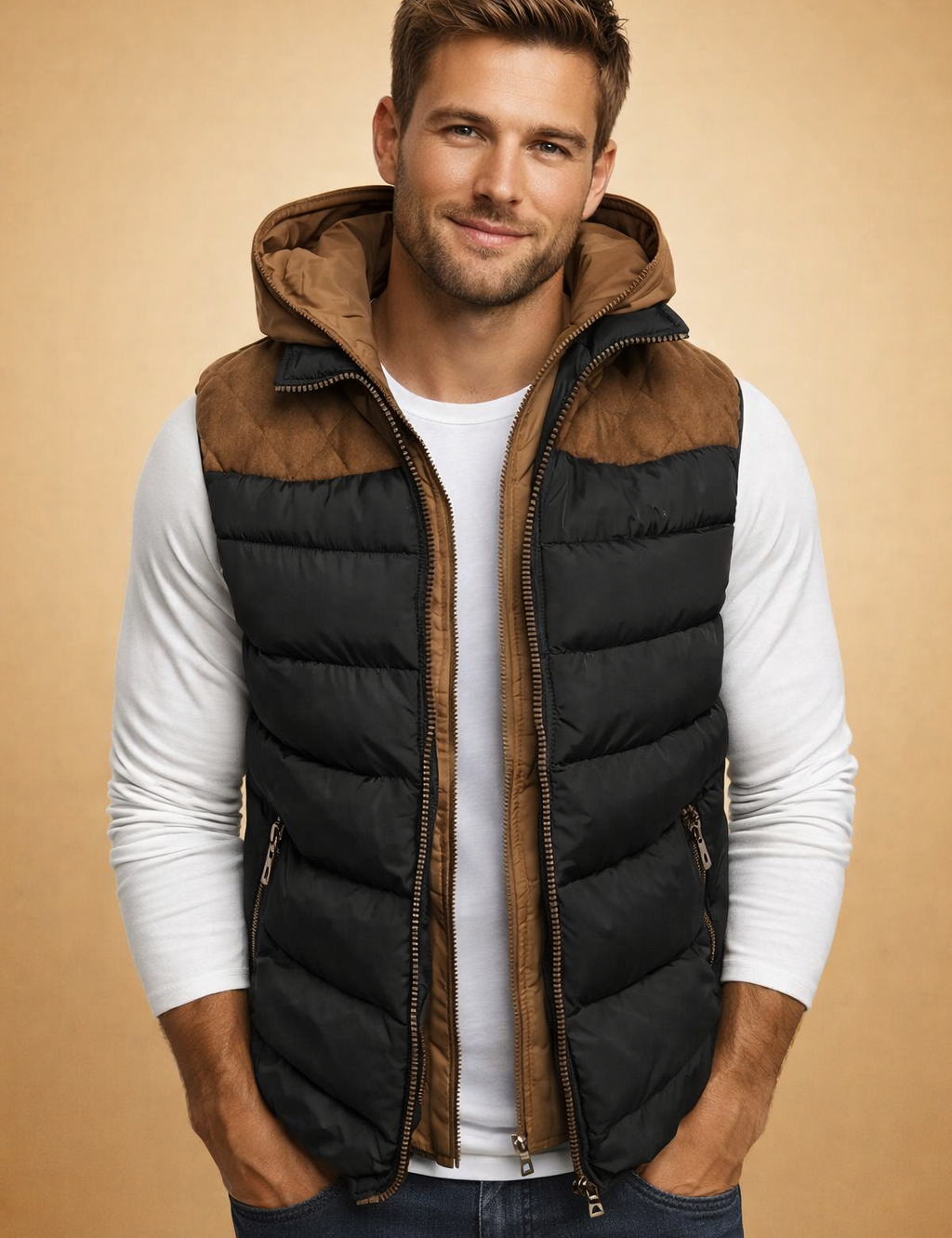 Luca Moretti | Luxury Puffer Vest For Men