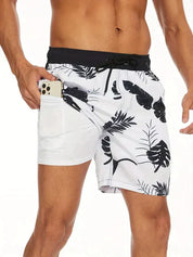 Cooper Young | Tropical Print Swim Shorts For Men