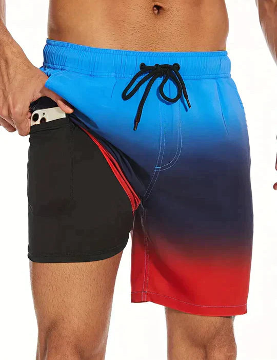 Cooper Young | Tropical Print Swim Shorts For Men