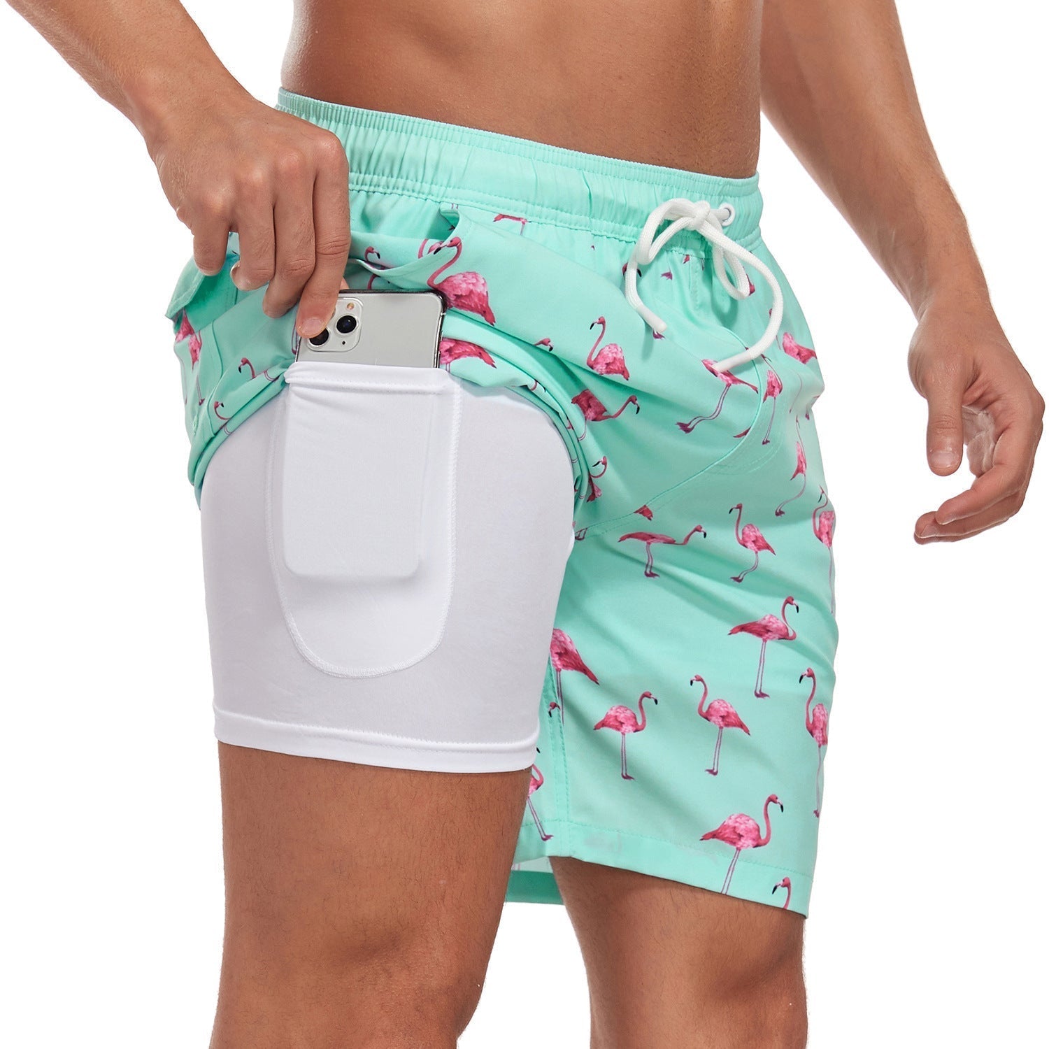 Cooper Young | Tropical Print Swim Shorts For Men