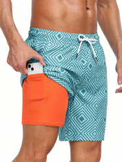 Cooper Young | Tropical Print Swim Shorts For Men