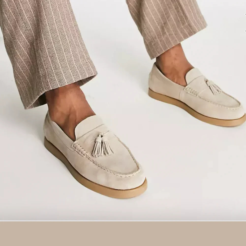 Jack Ryan | Suede Tassel Loafers For Men