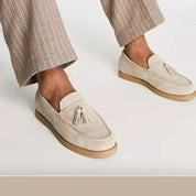Jack Ryan | Suede Tassel Loafers For Men