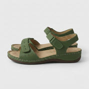 Mia Reynolds | Soft Leather Orthopedic Wedge Sandals For Women