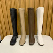 Elena Whitmore | Elegant Knee-High Block Heel Boots For Women