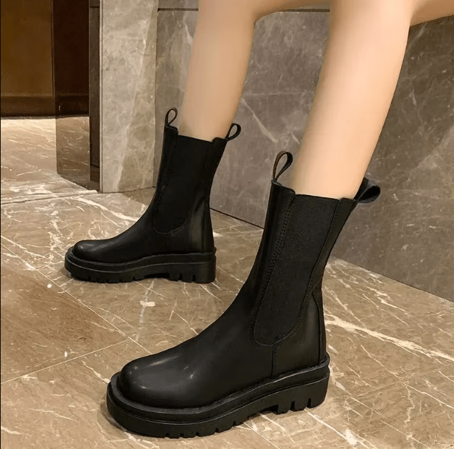 Victoria Bellamy | Classic Chelsea Mid-Calf Boots For Women