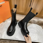 Victoria Bellamy | Classic Chelsea Mid-Calf Boots For Women